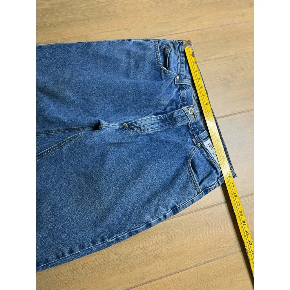 Vintage Carhartt Jeans Mens‎ 34x32 Blue Denim Utility Work Pants relax Distress